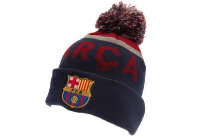 Zimní čepice FC Barcelona