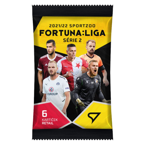 Retail balíček fotbalových kartiček SportZoo FORTUNA:LIGA 2021/22 Série 2