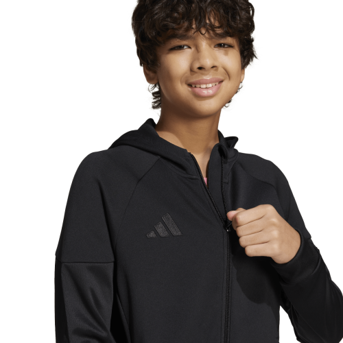 Dětská mikina s kapucí adidas Tiro 25 Travel Full-Zip