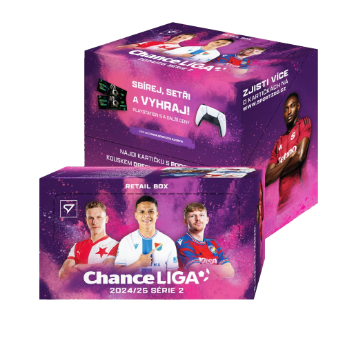 Retail box fotbalových kartiček SportZoo Chance Liga 2024/25 - 2.série