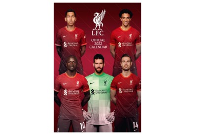 Nástěnný kalendář Liverpool FC 2022