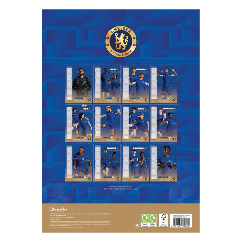 Nástěnný kalendář Chelsea FC 2024