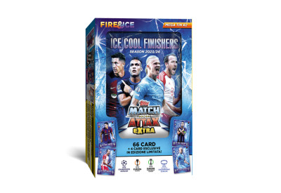 Velká dárková krabička Topps Match Attax Extra 2023/2024 Mega Tin 2 Ice Cool Finishers
