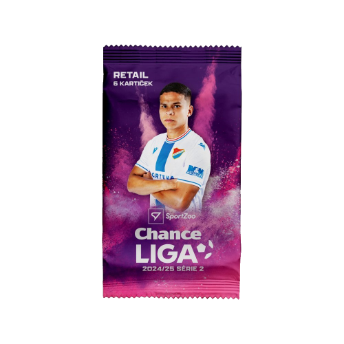 Retail box fotbalových kartiček SportZoo Chance Liga 2024/25 - 2.série