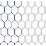 Fotbalová síť 7,5x2,5x2,0x2,0m, hexagonální oka, dvoubarevná