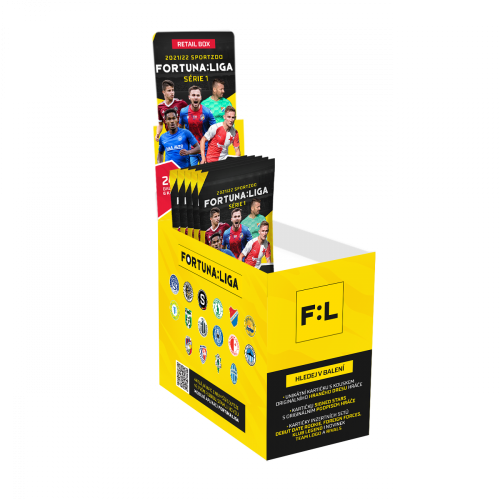 Retail box fotbalových kartiček SportZoo FORTUNA:LIGA 2021/22 Série 1