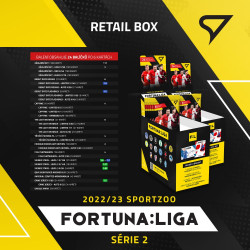 Retail box fotbalových kartiček SportZoo FORTUNA:LIGA 2022/23 Série 2