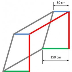 Branková síť na házenou a futsal 4 mm, polypropylen