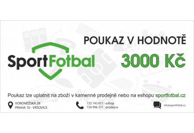 Dárkový poukaz v hodnotě 3000 Kč