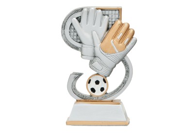Fotbalová plastika trofej rukavice