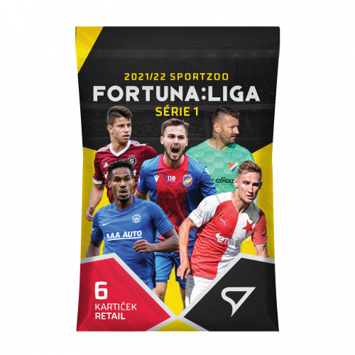 Retail balíček fotbalových kartiček SportZoo FORTUNA:LIGA 2021/22 Série 1