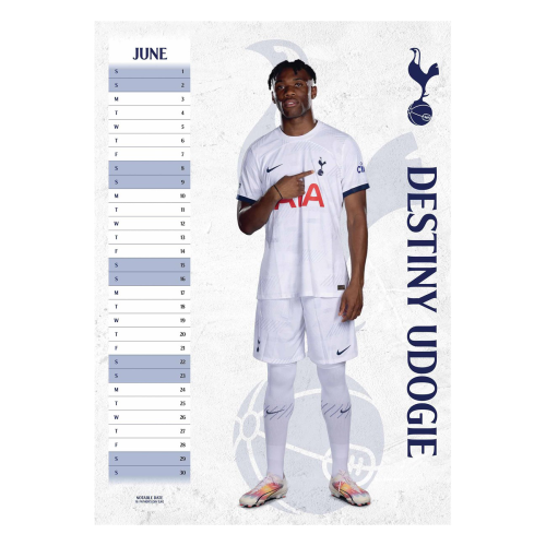 Nástěnný kalendář Tottenham Hotspur 2024