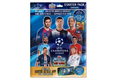 Starterpack fotbalových kartiček Topps Match Attax Champions League 2019/20