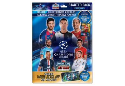 Starterpack fotbalových kartiček Topps Match Attax Champions League 2019/20