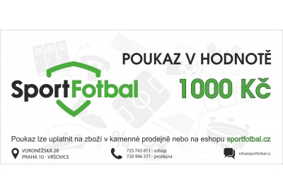 Dárkový poukaz v hodnotě 1000 Kč