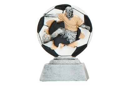 Fotbalová plastika trofej hráč a míč
